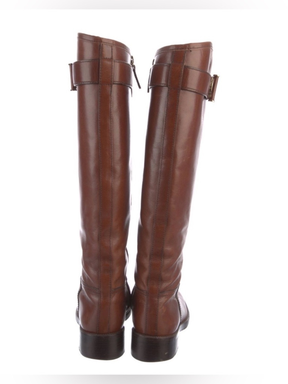 Tory Burch Tall Leather Riding Boots - Brown - Picture 4 of 6